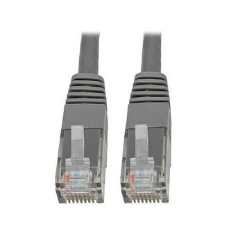 Cat6 Cable (RJ45 M/M),PoE,Gray,15 ft.
