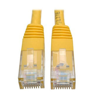 Cat6 Cable (RJ45 M/M),PoE,Yellow,15 ft.