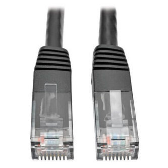 Cat6 Cable (RJ45 M/M),PoE,Black,25 ft.