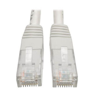 Cat6 Cable (RJ45 M/M),PoE,White,25 ft.
