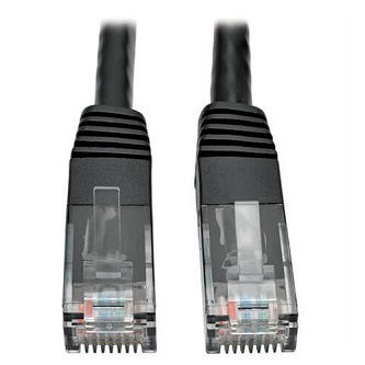 Cat6 Cable (RJ45 M/M),PoE,Black,35 ft.