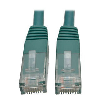 Cat6 Cable (RJ45 M/M),PoE,Green,35 ft.
