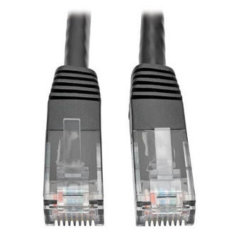Cat6 Cable (RJ45 M/M),PoE,Black,50 ft.