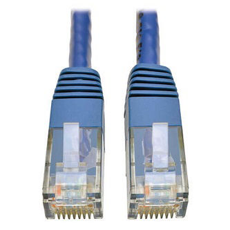 Cat6 Cable (RJ45 M/M),PoE,Blue,50 ft.