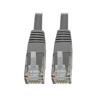 Cat6 Cable (RJ45 M/M),PoE,Gray,50 ft.