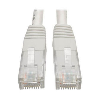 Cat6 Cable (RJ45 M/M),PoE,White. 100'