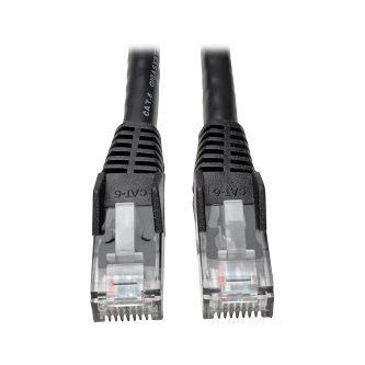 Cat6 Cable (RJ45 M/M),PoE,Black,1',50pc