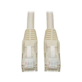 Cat6 Cable (RJ45 M/M),PoE,White,2 ft.