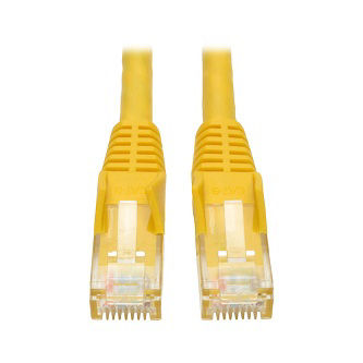 Cat6 Cable (RJ45 M/M),PoE,Yellow,2 ft.