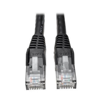 Cat6 Cable (RJ45 M/M),PoE,Black,3 ft.