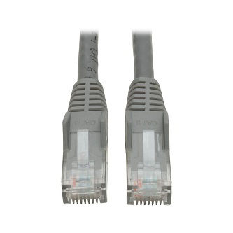 Cat6 Cable (RJ45 M/M),PoE,Gray,3 ft.