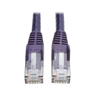 Cat6 Cable (RJ45 M/M),PoE,Purple,3 ft.