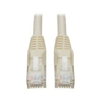 Cat6 Cable (RJ45 M/M),PoE,White,3 ft.