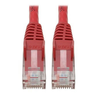 Cat6 Cable (RJ45 M/M),PoE,Red,4 ft.