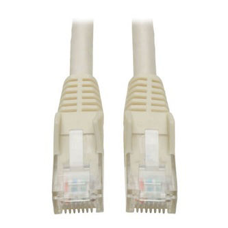 Cat6 Cable (RJ45 M/M),PoE,White,4 ft.