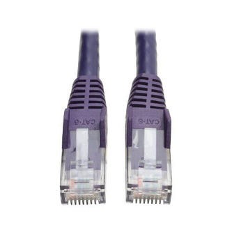 Cat6 Cable (RJ45 M/M),PoE,Purple,5 ft.