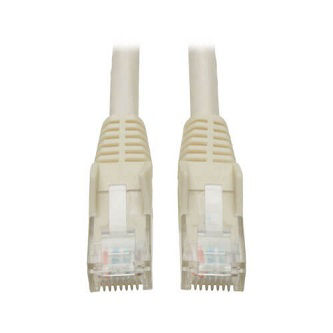 Cat6 Cable (RJ45 M/M),PoE,White,10 ft.