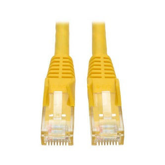 Cat6 Cable (RJ45 M/M),PoE,Yellow,10 ft.