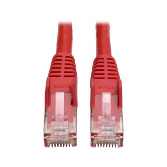 Cat6 Cable (RJ45 M/M),PoE,Red,15 ft.