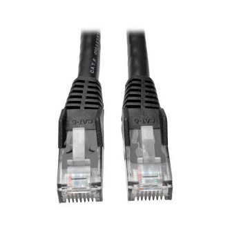 Cat6 Cable (RJ45 M/M),PoE,Black,20 ft.