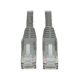 Cat6 Cable (RJ45 M/M),PoE,Gray,20 ft.