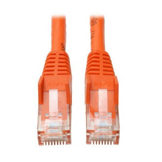 Cat6 Cable (RJ45 M/M),PoE,Orange,20 ft.