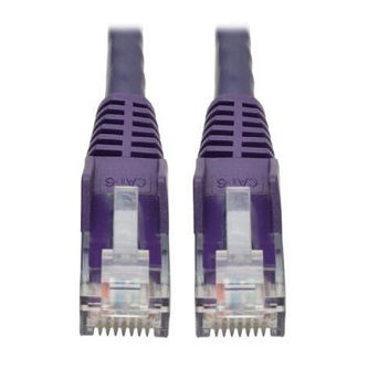 Cat6 Cable (RJ45 M/M),PoE,Purple,20 ft.