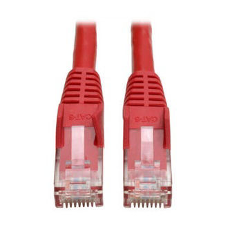 Cat6 Cable (RJ45 M/M),PoE,Red,20 ft.