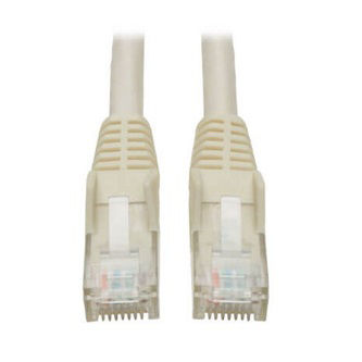Cat6 Cable (RJ45 M/M),PoE,White,20 ft.