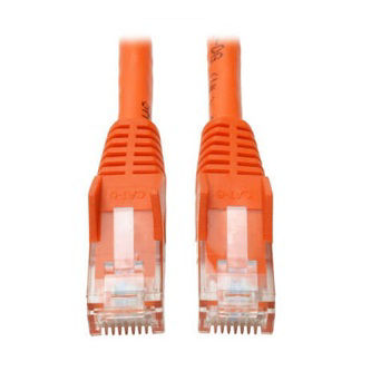 Cat6 Cable (RJ45 M/M),PoE,Orange,25 ft.