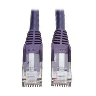 Cat6 Cable (RJ45 M/M),PoE,Purple,25 ft.