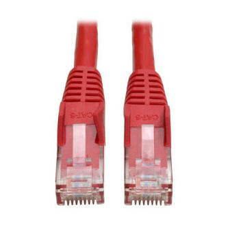Cat6 Cable (RJ45 M/M),PoE,Red,25 ft.