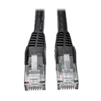 Cat6 Cable (RJ45 M/M),PoE,Black,30 ft.