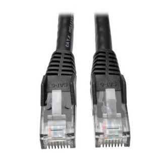 Cat6 Cable (RJ45 M/M),PoE,Black,35 ft.