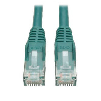 Cat6 Cable (RJ45 M/M),PoE,Green,35 ft.