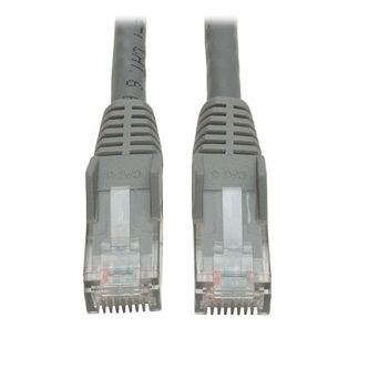 Cat6 Cable (RJ45 M/M),PoE,Gray,35 ft.