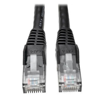 Cat6 Cable (RJ45 M/M),PoE,Black,50 ft.