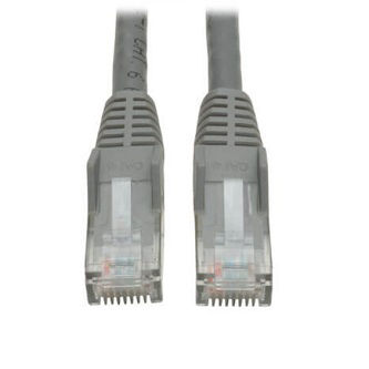 Cat6 Cable (RJ45 M/M),PoE,Gray,50 ft.