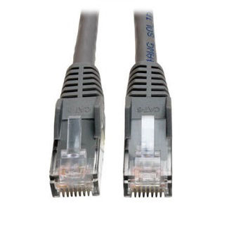 Cat6 Cable,(RJ45 M/M),PoE,Gray,50 ft.