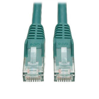 Cat6 Cable (RJ45 M/M),PoE,Green,6-in.