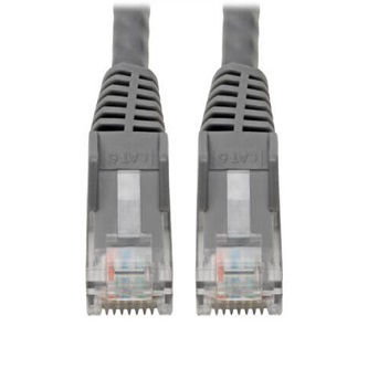 Cat6 Cable (RJ45 M/M),PoE,Gray,6-in.