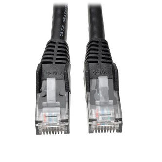 Cat6 Cable (RJ45 M/M),PoE,Black,75 ft.