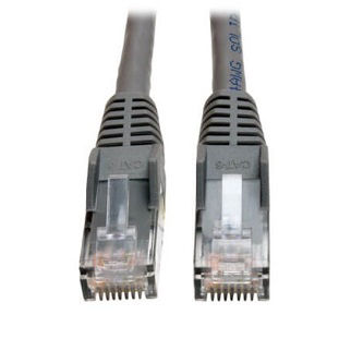 Cat6 Cable,(RJ45 M/M),PoE,Gray,100 ft.