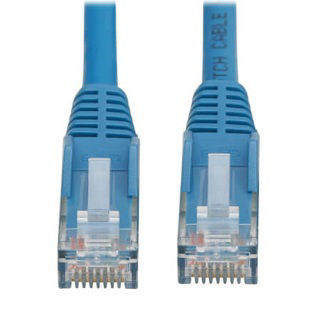Cat6 Cable (RJ45 M/M),PoE,Blue,3.3 ft.