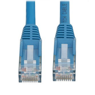 Cat6 Cable (RJ45 M/M),PoE,Blue,4.9ft.