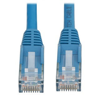 Cat6 Cable (RJ45 M/M),PoE,Blue,11.5 ft.
