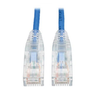 Cat6 Cable (RJ45 M/M),PoE,Blue,1 ft.