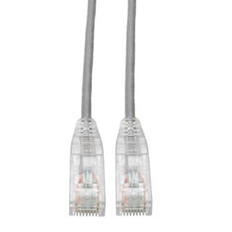 Cat6 Cable (RJ45 M/M),PoE,Gray,2 ft.