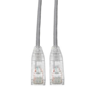 Cat6 Cable (RJ45 M/M),PoE,Gray,3 ft.