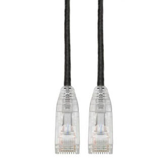 Cat6 Cable (RJ45 M/M),PoE,Black,5 ft.